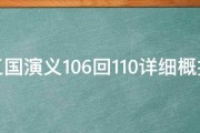 三国演义106回110详细概括 