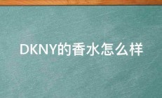 DKNY的香水怎么样 