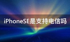 iPhoneSE是支持电信吗 