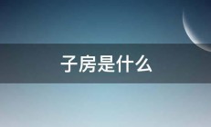 子房是什么 