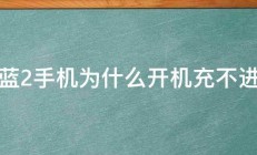 魅蓝2手机为什么开机充不进电 