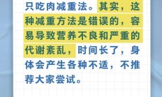 一天只吃一种食物能减重……是真是假？ 