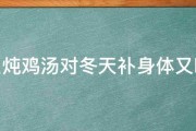 什么炖鸡汤对冬天补身体又暖身 