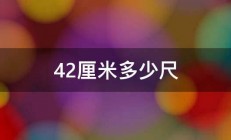 42厘米多少尺 