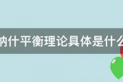 纳什平衡理论具体是什么 