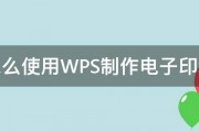 怎么使用WPS制作电子印章 