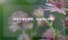 宝宝手指长倒刺，应该怎么护理？