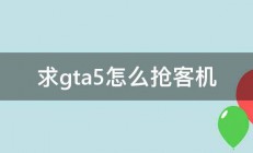 求gta5怎么抢客机 