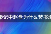 寻秦记中赵盘为什么焚书坑儒 