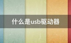 什么是usb驱动器 