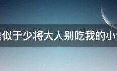 类似于少将大人别吃我的小说 