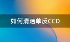 如何清洁单反CCD 