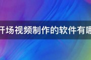 婚礼开场视频制作的软件有哪些啊 