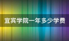 宜宾学院一年多少学费 