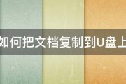 如何把文档复制到U盘上 