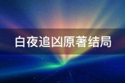 白夜追凶原著结局 