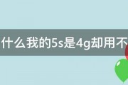 为什么我的5s是4g却用不了 