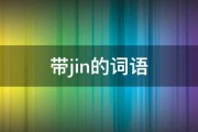 带jin的词语 