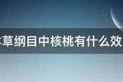 本草纲目中核桃有什么效用 