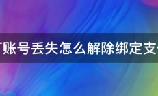 钉钉账号丢失怎么解除绑定支付宝 