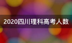 2020四川理科高考人数 