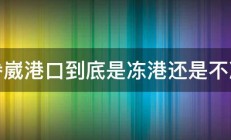 海参崴港口到底是冻港还是不冻港 