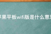 苹果平板wifi版是什么意思 