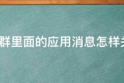 QQ群里面的应用消息怎样关闭 