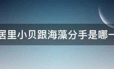 蜗居里小贝跟海藻分手是哪一集 