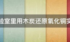 实验室里用木炭还原氧化铜实验 