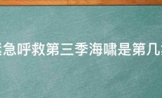 紧急呼救第三季海啸是第几集 