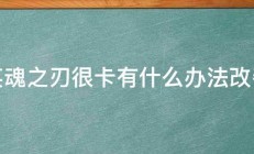 玩英魂之刃很卡有什么办法改善不 