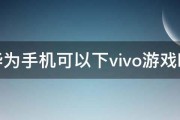 华为手机可以下vivo游戏吗 