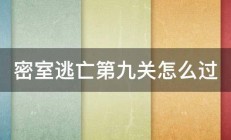 密室逃亡第九关怎么过 