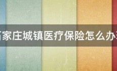 石家庄城镇医疗保险怎么办理 