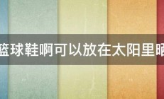 篮球鞋啊可以放在太阳里晒 