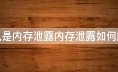 什么是内存泄露内存泄露如何解决 