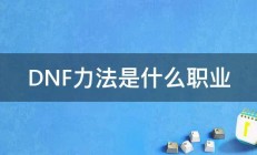 DNF力法是什么职业 