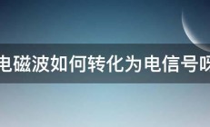 电磁波如何转化为电信号呀 