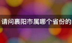 请问裹阳市属哪个省份的 