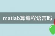 matlab算编程语言吗 